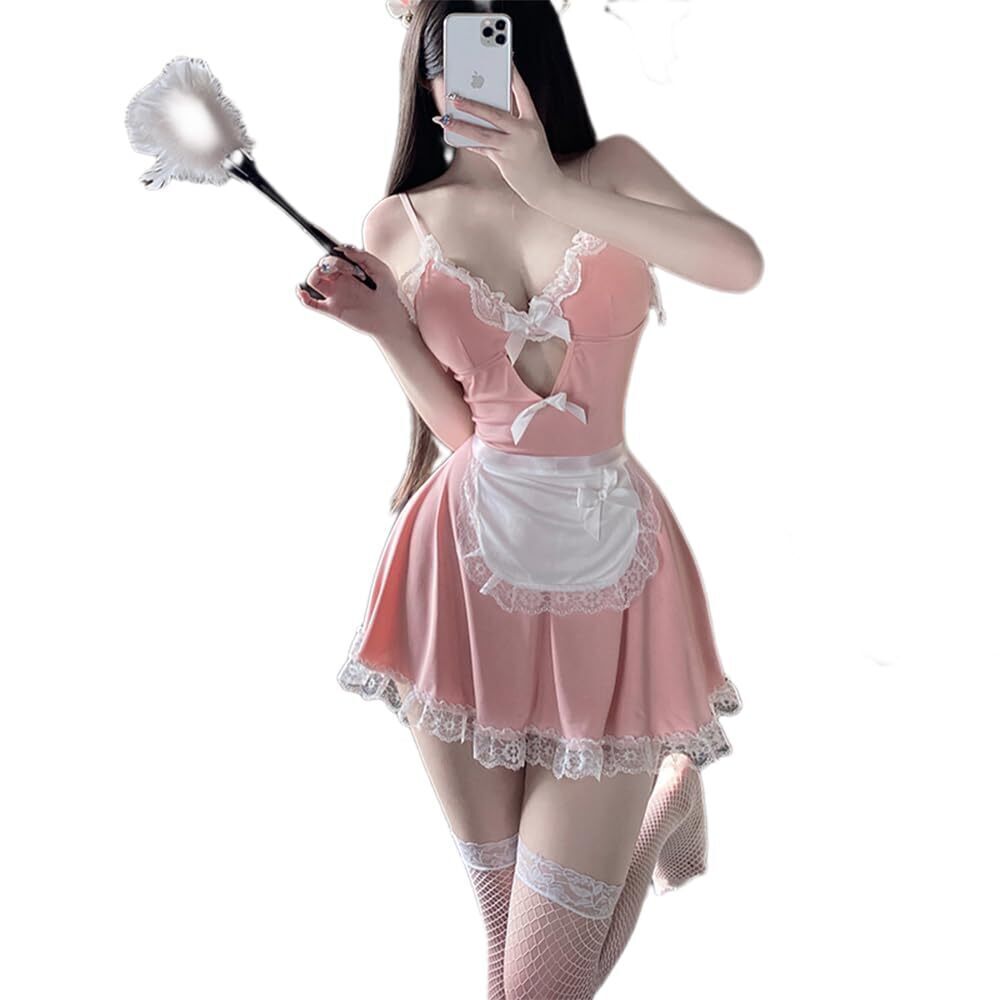 8884 cosplay sexy French maid underwear makeup ball mischievous apron lace
